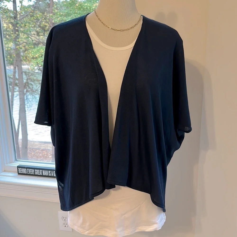 Chicos XS/S Open Cape/Cardigan, NWOT